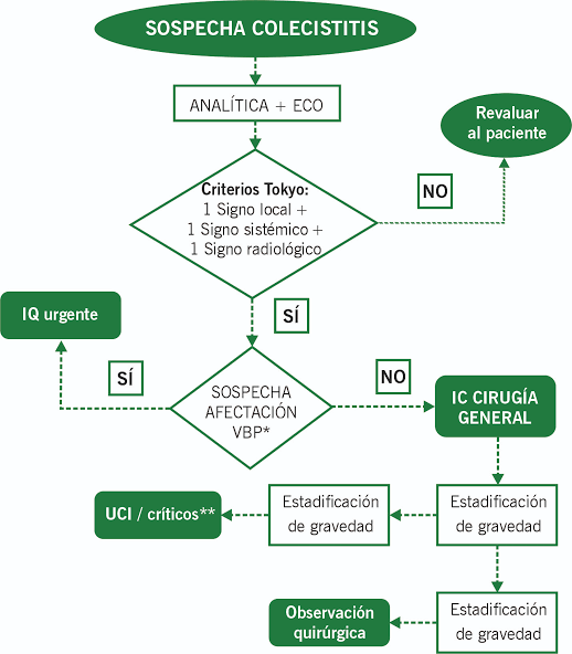 Vesícula Podrida. Colecistitis Gangrenosa Y Riesgos 🎯 Sospecha Colecistitis Diagrama De Flujo Del Algoritmo De Descarte Rápido Y Manejo De Colecistitis Aguda En Urgencias